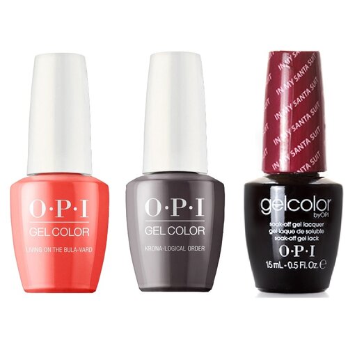 OPI Набор для маникюра Gel Color, 15 мл opi гель лак gelcolor mural mural on the wall gcm87 15 мл