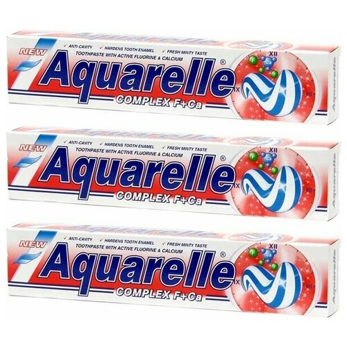 Зубная паста Aquarelle  Complex - 75 мл, 3 шт