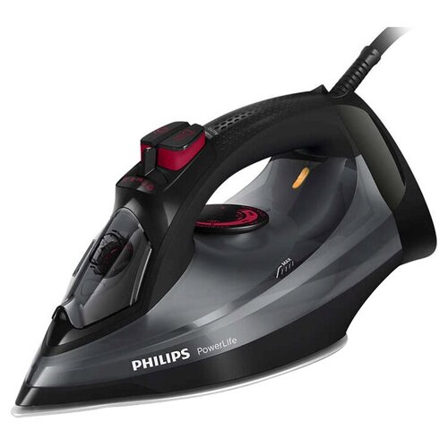 Утюг Philips GC2998/80 PowerLife, черный/серый/розовый