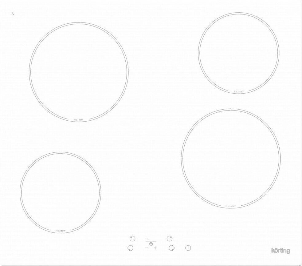 Встраиваемая электрическая варочная панель Korting HK 60001 BW