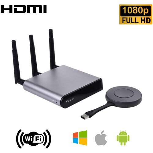 Беспроводная система презентаций до 100 метров по Wi-Fi (Full HD)