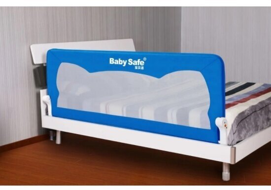 Барьер защитный Baby Safe ушки 180х66 синий