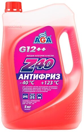 Антифриз AGA Z40 5л (готовый)