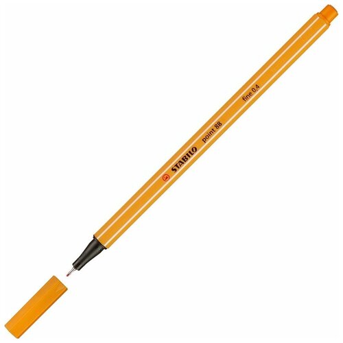 Купить STABILO Ручка капиллярная Stabilo Point 88, 0.4 мм, 88/54, оранжевый 54 цвет чернил, Ручки