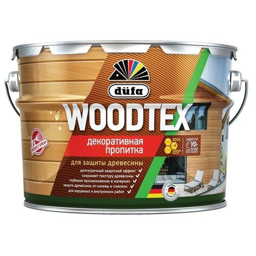 Пропитка DUFA Woodtex декоративная для защиты древесины Тик 3 л