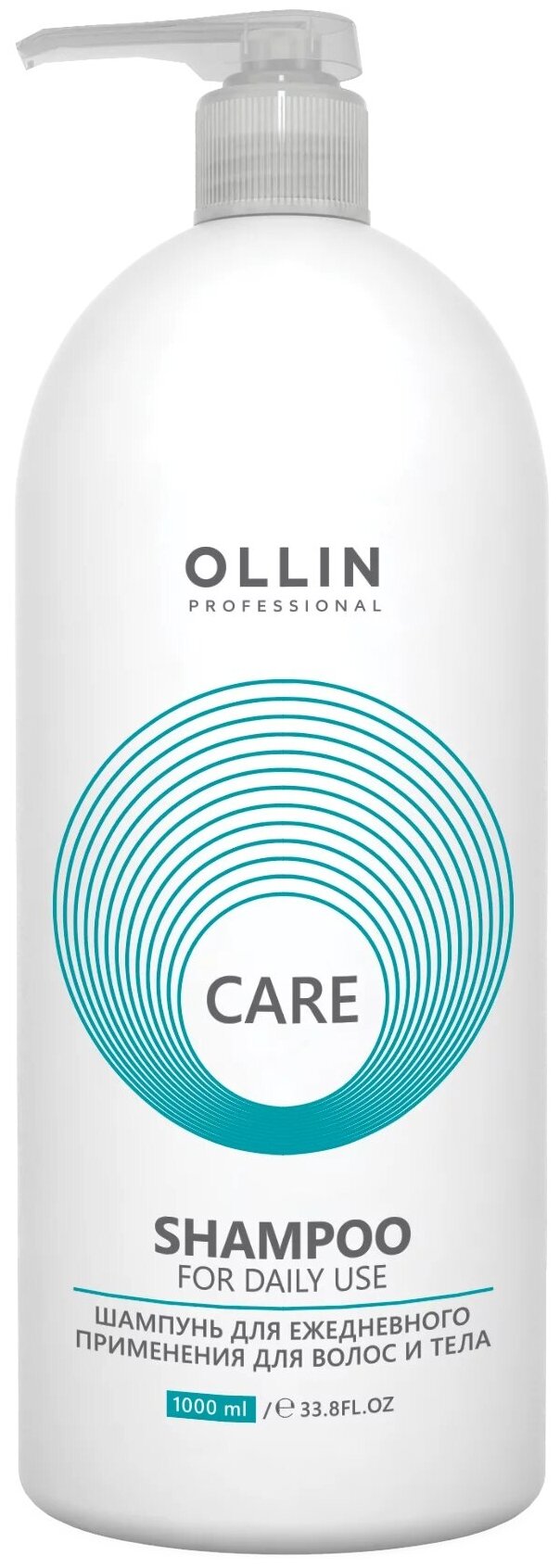 Шампунь для волос и тела OLLIN Care For daily use, 1 л