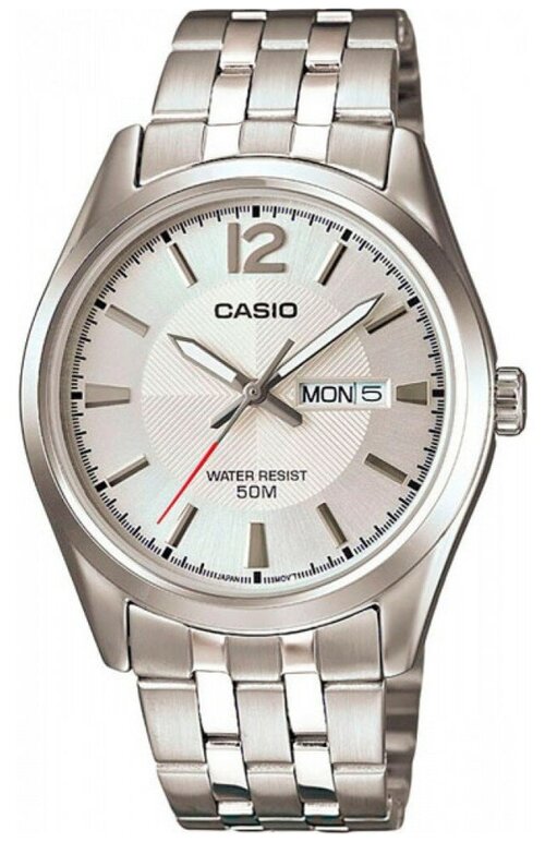 Наручные часы CASIO Наручные часы Casio MTP-1335D-7A, белый, серебряный