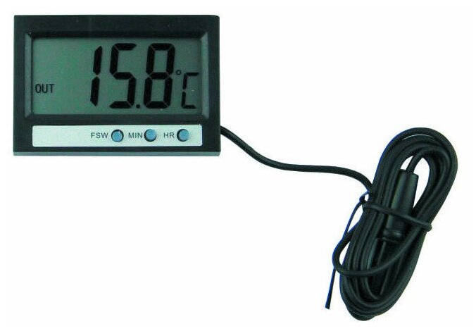 Метеостанции и термометры S-Line Термометр-часы цифровой ST-2 (TC-4) - фотография № 2