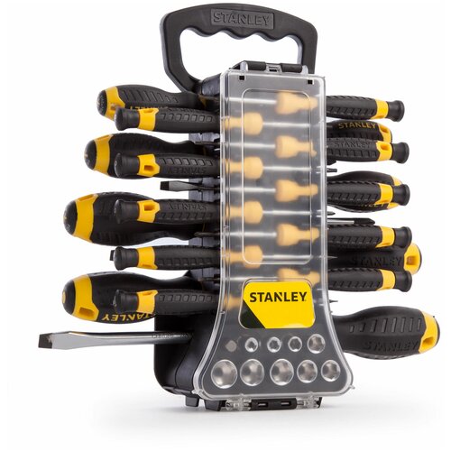 STANLEY STHT0-70886, 49 предм., черный/желтый роторная щетка xcman tx 50 rh 100 конский волос 100 мм