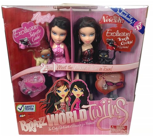 Набор куклы Братц близнецы Пейтон и Нэва из мира близнецов 2008, Bratz World Twiins Peyton and Nevaeh