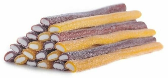 Мармеладные желейные жевательные палочки подсахаренные с фруктовым вкусом 200 грамм - фотография № 7