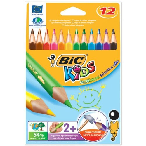 Карандаши цветные BIC утолщенные 