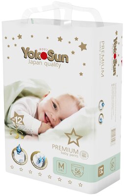 Подгузники-Трусики YokoSun Premium M (6-10 кг) 56 шт