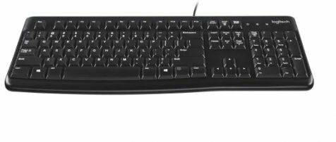 Клавиатура Logitech K120 920-002508 черная