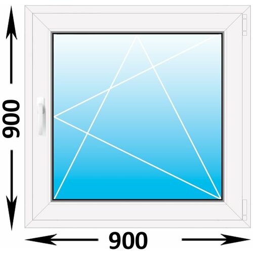 Пластиковое окно Melke одностворчатое 900x900 (ширина Х высота) (900Х900)