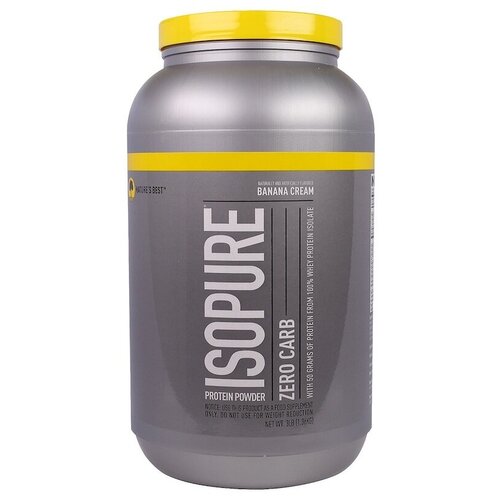 Протеин Nature's Best IsoPure Zero Carb, 1360 гр., банановый крем nature s best isopure zero carb 1360 гр печенье со сливками