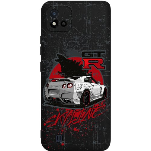 Силиконовый чехол Mcover для Realme C11 (2021) с рисунком Машина Nissan GTR Skyline силиконовый чехол mcover для realme c11 2021 с рисунком nissan gtr skyline