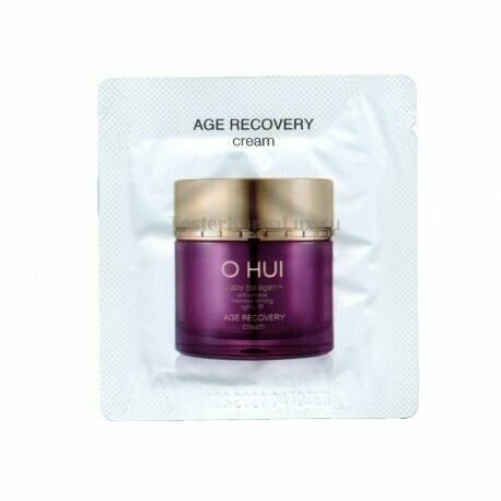 Антивозрастной крем для лица с коллагеном OHUI Age Recovery Cream 10шт*1мл