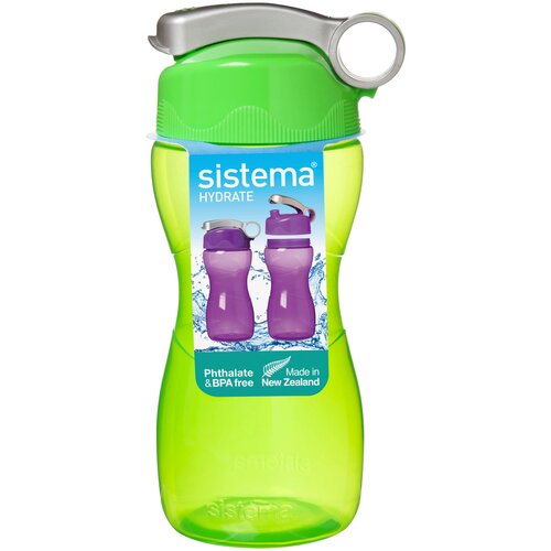 Бутылка Sistema Hydrate 580 для воды, 475 мл, зеленый бутылка sistema hydrate 580 для воды 475 мл черный