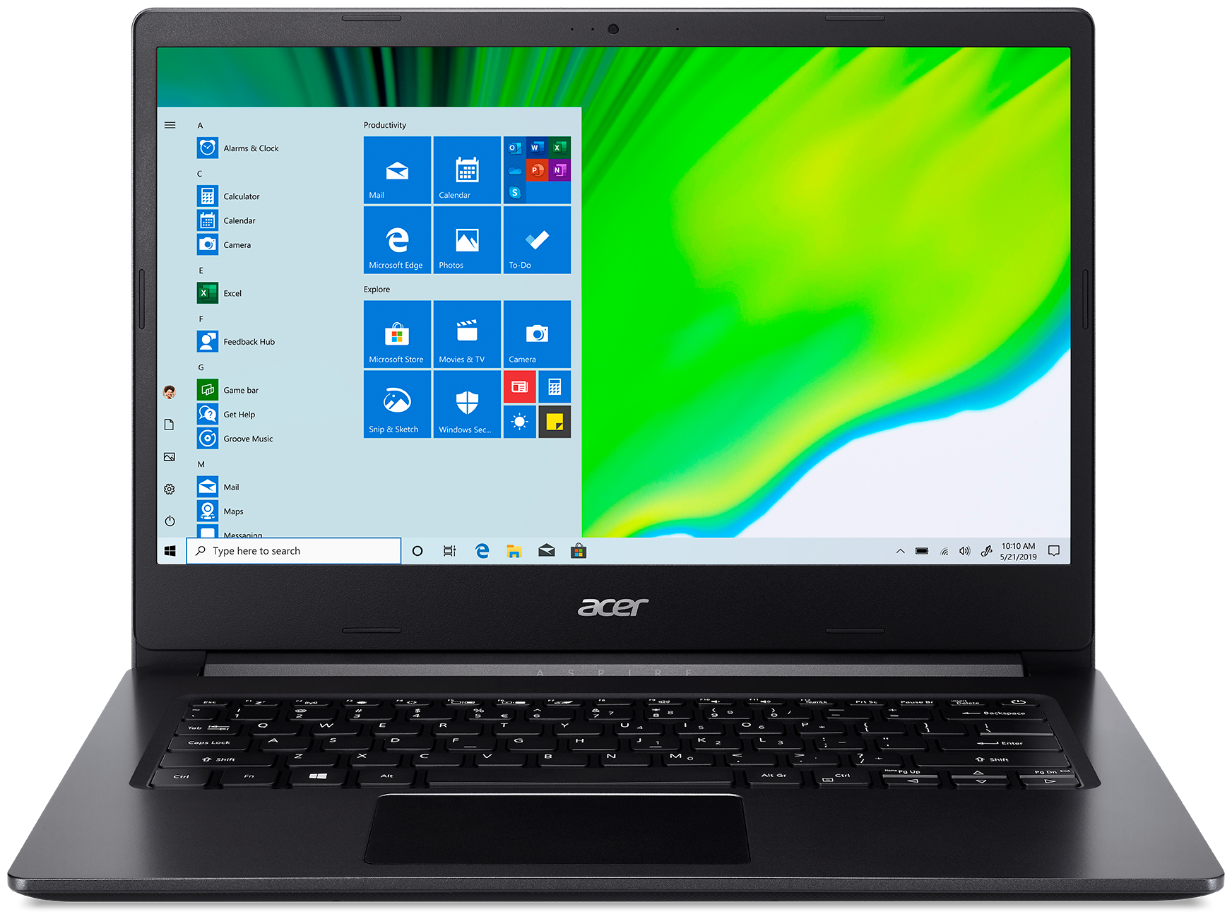 14" Ноутбук Acer Aspire 3 A314-22-R7SR 1920x1080, AMD Ryzen 3 3250U 2.6 ГГц, RAM 4 ГБ, SSD 128 ГБ, AMD Radeon Graphics, Windows 10 Home, NX.HVVER.001, черный