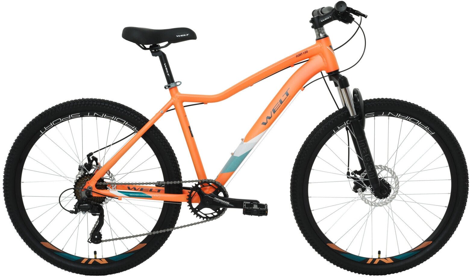 Женский велосипед Welt Floxy 1.0 D 26 (2024) 15" Оранжевый