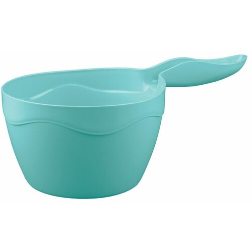 Ковш пластиковый 1,3л без крышки голубой