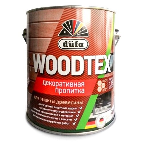 Dufa пропитка WOODTEX, 0.9 л, сосна водоотталкивающая водозащитная пропитка dufa woodtex 3 л тик