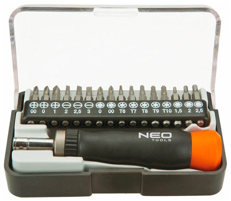 NEO Tools Насадки прецизионные с держателем , набор 17 шт. 04-228