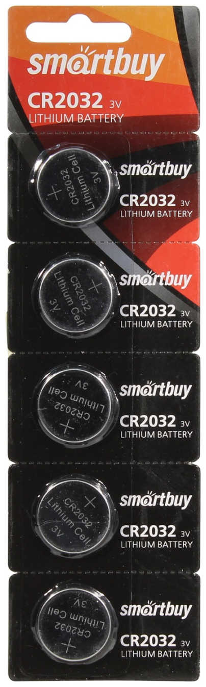 Батарейка Батарейка CR2032 литиевая Smartbuy SBBL-2032-5B 3V 5 шт