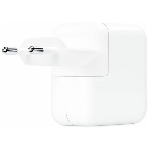 Сетевое зарядное устройство Apple MY1W2ZM/A, 30 Вт, EU, белый зарядное устройство для macbook usb c 96w без кабеля