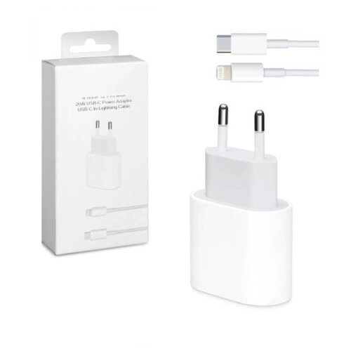 Сетевое зарядное устройство \HIGH-QUALITY\ Совместим с Айфон 20W + Кабель USB Type C -Lightning \HIGH-QUALITY\ \BUT-STORE bandai one piece cartoon anime phone case for iphone 13 12 11 pro max 7 8 plus x xr xs soft silicone luffy cover funda men gift