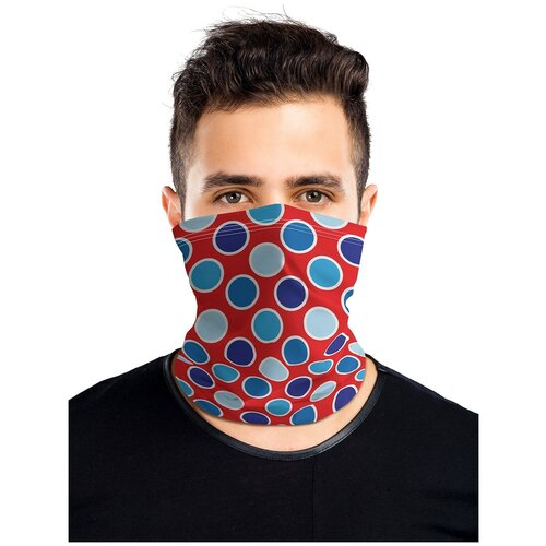 фото Универсальный бафф маска "узоры с кругами" joyarty