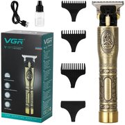 Триммер для волос / бороды / усов VGR V-081 / встроенный аккумулятор / золотой
