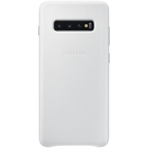 фото Чехлы для мобильных телефонов samsung чехол-накладка leather cover samsung ef-vg975 для galaxy s10+ white