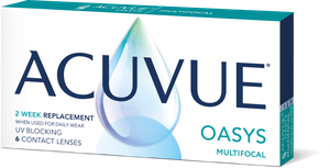 Контактные линзы ACUVUE Oasys Multifocal, 6 шт., R 8,4, D -4, ADD: средняя