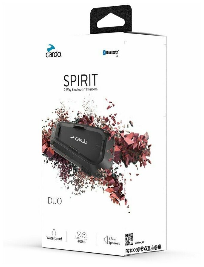 Cardo SPIRIT DUO Мотогарнитура Bluetooth 52