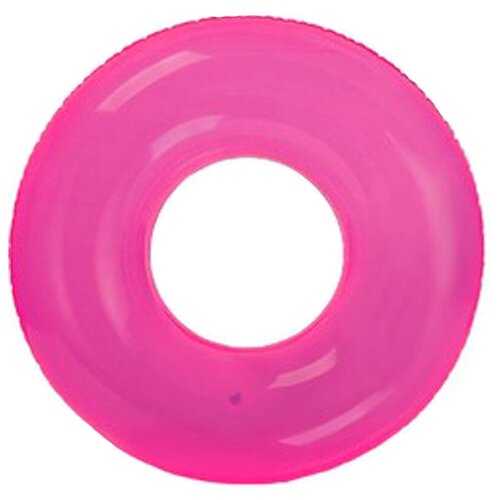 Надувной круг Intex Прозрачный 59260, розовый intex надувной круг intex прозрачный intex 59260 76см от 8 лет розовый