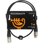 Микрофонный кабель XLR-XLR ROCKDALE MC001-1M (1 метр) - изображение