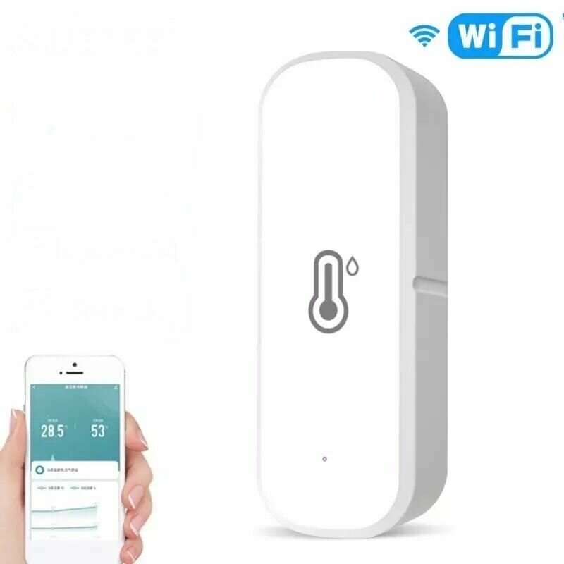 Датчик температуры и влажности Smart Life/Tuya Wi-Fi комнатный гигрометр термометр Alexa Google Assistant