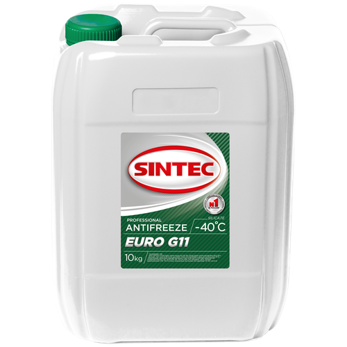 Антифриз Sintec Euro G11 Зеленый 11кг Акция 10% SINTEC арт. 800559