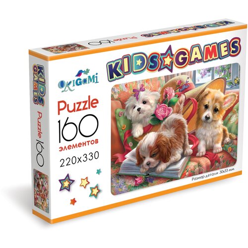 Пазл Origami Kids Games Корги, 07864, 160 дет., 14х20х3 см