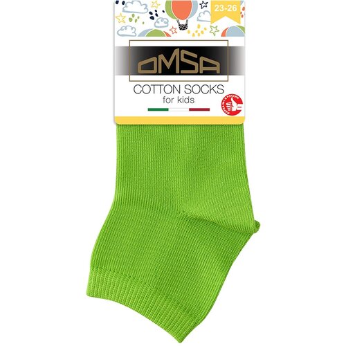 Носки Omsa размер 23-26(14-16), зеленый носки omsa 4 пары размер 23 26 14 16 зеленый
