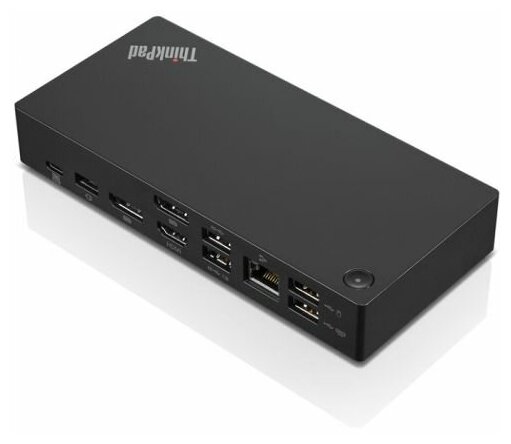 Док-станция Lenovo ThinkPad Universal USB-C Dock (2x DP 1.4, 1x HDMI 2.0, 3x USB 3.1, 2x USB 2.0, 1x USB-C, 1x RJ-45, 1x Combo Audio Jack 3.5mm)