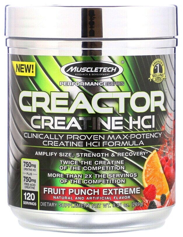 Muscletech Creactor 274g (Fruit punch)