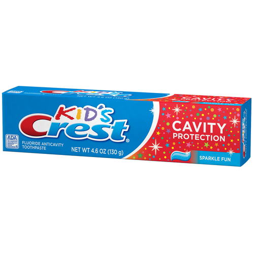 зубная паста crest kids cavity protection sparkle fun детская с ароматом жевательной резинки 62 г Зубная паста Crest Cavity Protection Sparkle Fun, 130 мл, 130 г