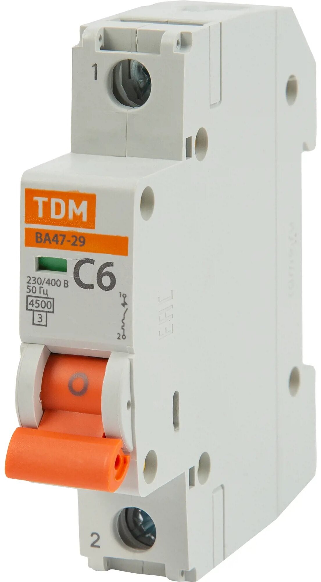 Tdm Автоматический выключатель ВА47-29 1Р 6А 45кА SQ0206-0070