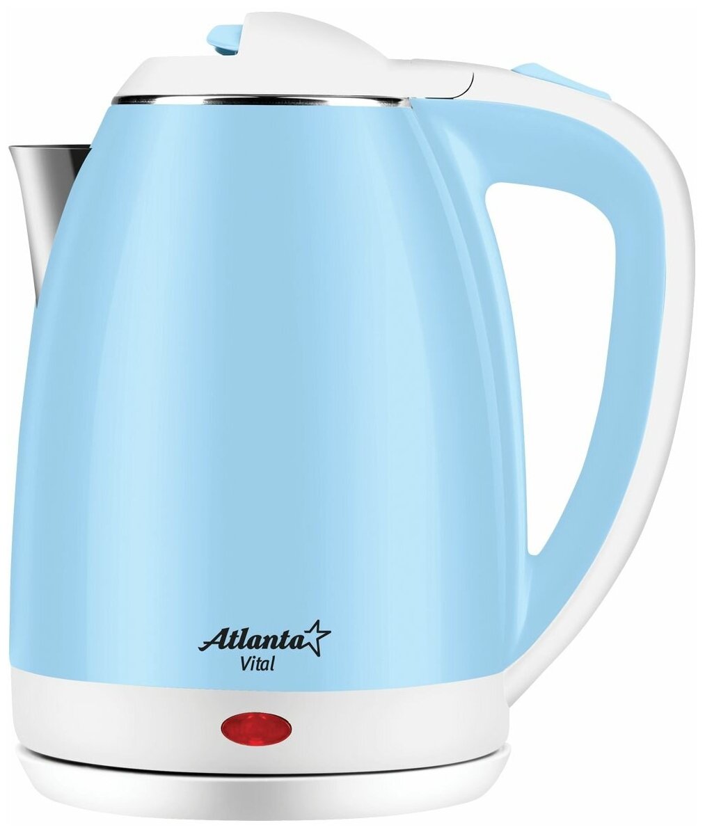 Чайник ATLANTA ATH-2437 нержавейка голубой 1174087