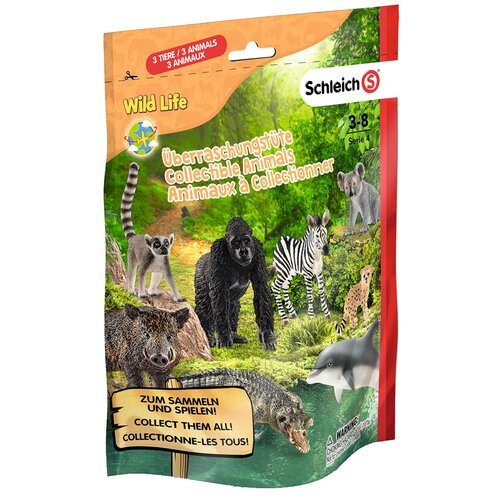 Фигурки Schleich Wild Life 87861/0764, 3 шт. игровые фигурки schleich пакетик сюрприз с тремя фигурками dinosaurs