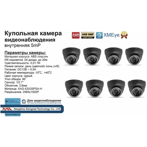 AHD камера видеонаблюдения 5мП 1332000₽