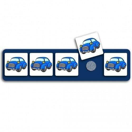 Развивающие карточки пекс/PECS Планшет с жетонами Машинки 5 шт.